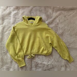 American Eagle Outfitters Light Green Cowl Neck Sweater